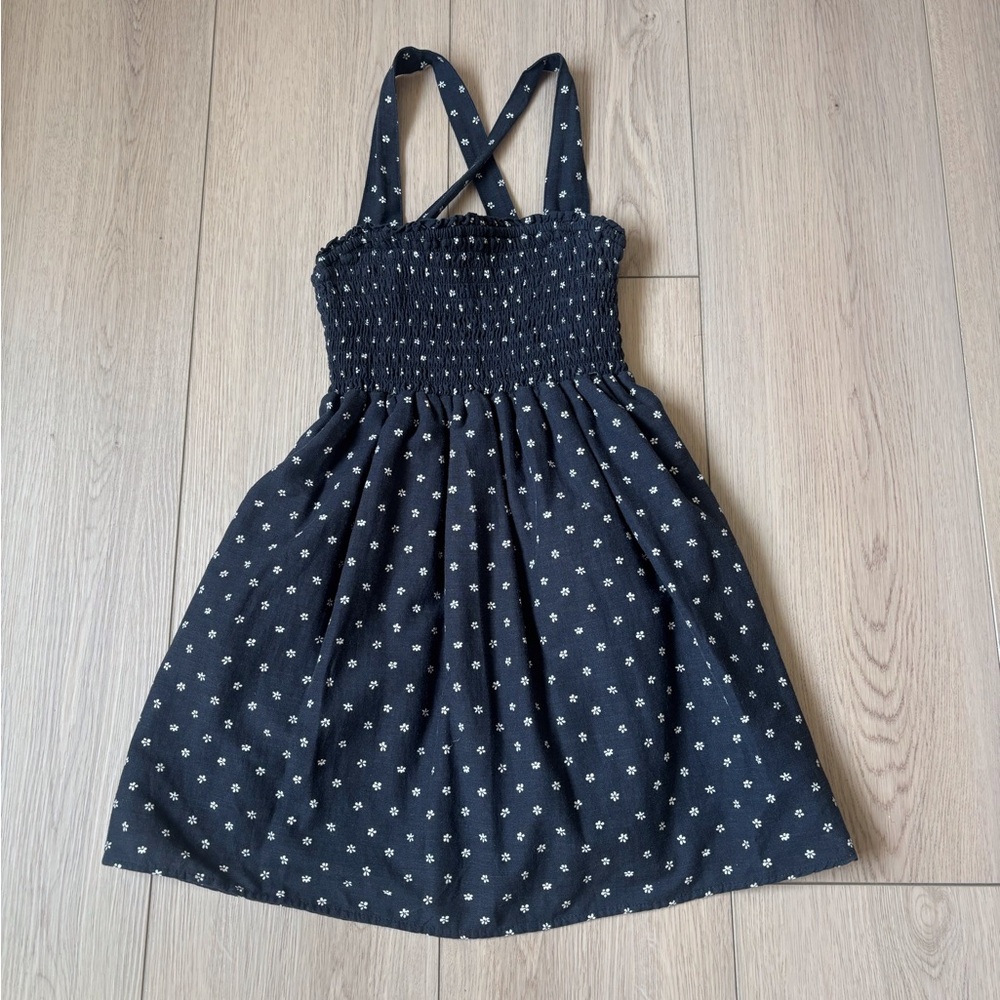 American Eagle Outfitters Navy Mini Dress with White Daisy Print